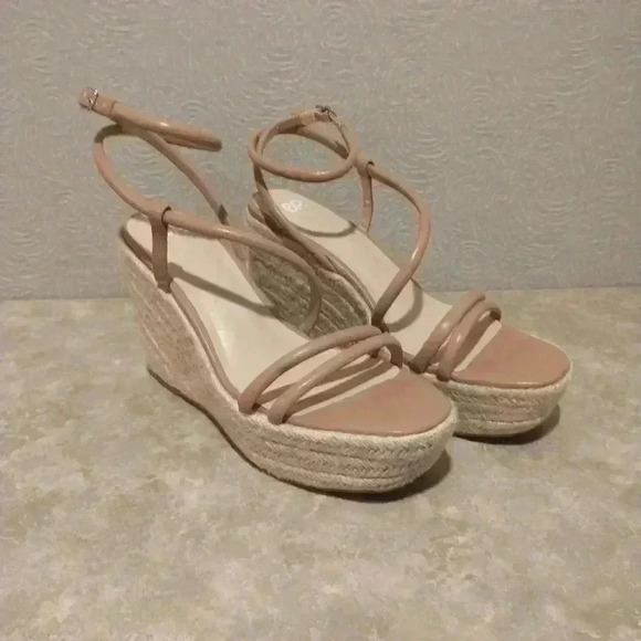 NWOT BP. Cohan  espadrilles mocha, Strappy, wedges size 11M - Picture 1 of 8